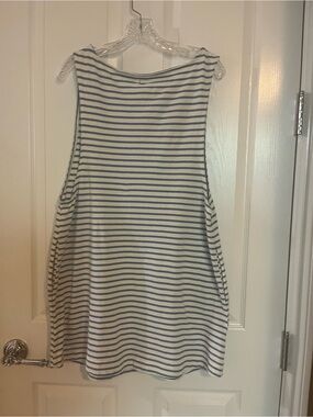 Free people Sleeveless Sailor  Blue and White Striped Tank Dress
